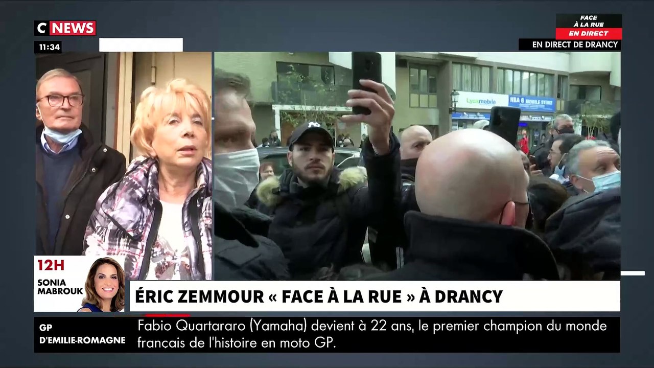Eric Zemmour interpellé par la présidente de l’association Arts et Sports de Drancy - VIDEO