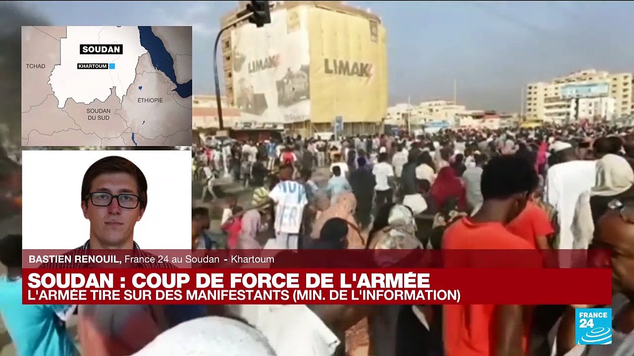 Coup de force de l'armée au Soudan : l'armée tire sur des manifestants