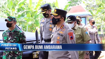 Kapolda Jateng Tinjau Posko Bencana Gempa Bumi di Ambarawa, Kabupaten Semarang