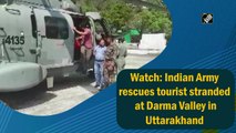 Watch: Indian Army rescues tourists stranded at Darma Valley in Uttarakhand