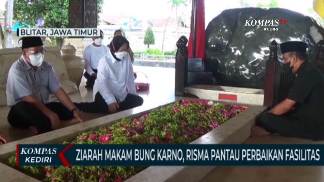 Ziarah Ke Makam Bung Karno, Risma Perbaiki Fasilitas Makam