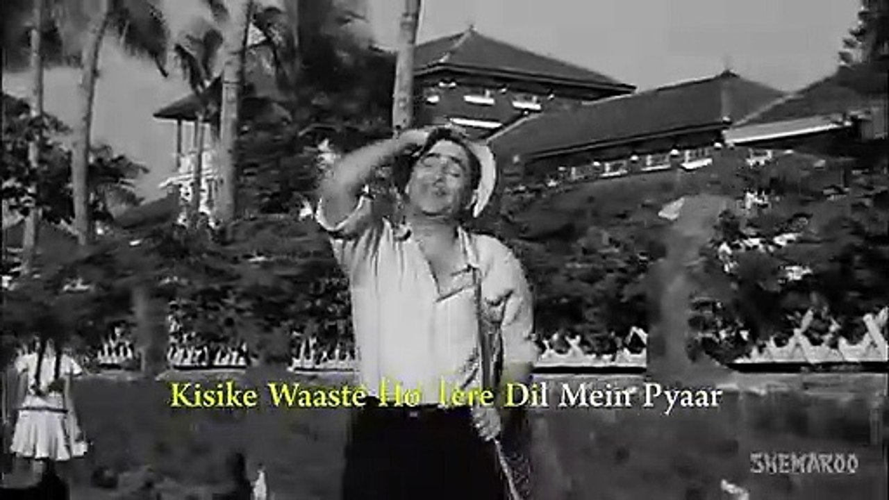 Kisi Ki Muskurahaton Pe (HD) - Old Hindi Hits Mukesh Karaoke Song - Anari - Raj Kapoor - Nutan