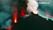 Las cuatro bocas del volcán de La Palma