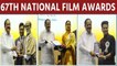 67th National Film Awards: Rajinikanth, Dhanush, Kangana, Manoj Bajpayee receive honours