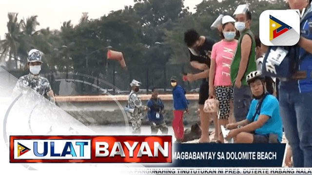 PNP, nagdagdag ng mga pulis na magbabantay sa dolomite beach; DENR, napatupad ng bagong sistema sa pagpasok sa dolomite beach