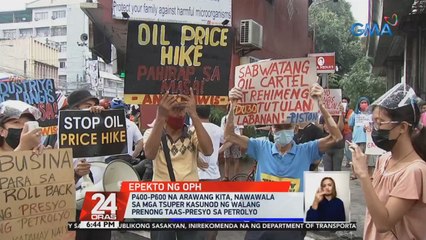 P400-P600 na arawang kita, nawawala sa mga tsuper kasunod ng walang prenong taas-presyo sa petrolyo | 24 Oras