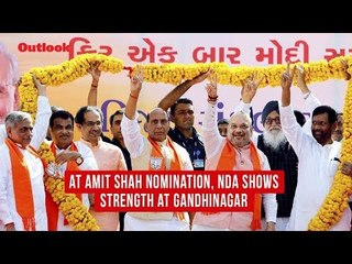 At Amit Shah Nomination, NDA Shows Strength At Gandhinagar
