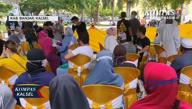 Capaian Rendah, Vaksinasi Kabupaten Banjar Dikebut, Pedagang di Pasar Jadi Sasaran