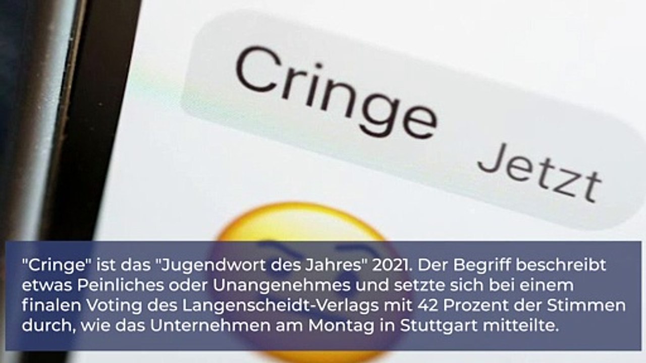"cringe" ist das "jugendwort des jahres" 2021