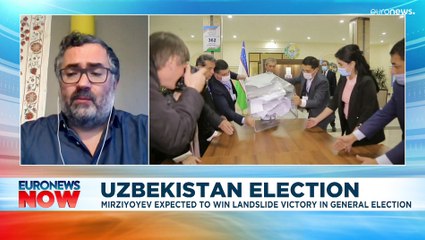 Uzbekistan leader wins second term in 'not truly competitive' election