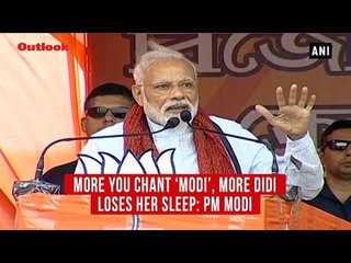 More you chant ‘Modi’, more Didi loses her sleep: PM Modi