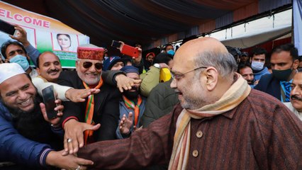 Why did Amit Shah remove bulletproof glass on Kashmir tour?