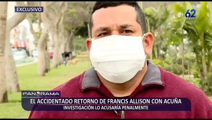 El accidentado retorno de Francis Allison con César Acuña