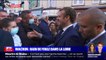 Emmanuel Macron s'offre un bain de foule à Montbrison