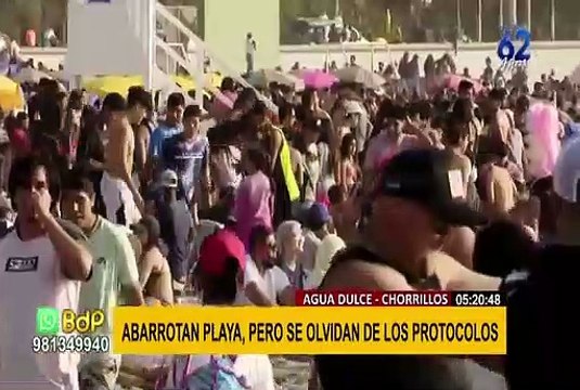Chorrillos: playa Agua Dulce se llena de gente sin protocolos sanitarios