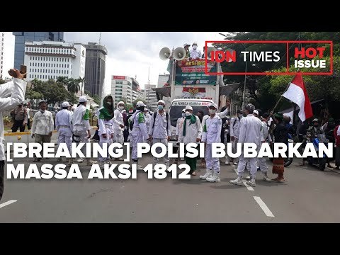 [BREAKING] POLISI BUBARKAN PAKSA MASSA AKSI 1812 KARENA BERKERUMUN