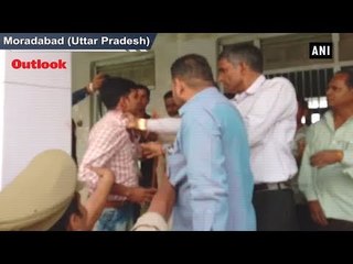 BJP Workers Manhandle Polling Officer In UP’s Moradabad