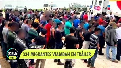Rescatan a 334 migrantes en Veracruz