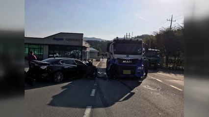 유조차 내리막길에서 미끄러져 6중 추돌...1명 숨져 / YTN