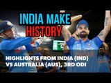 3rd ODI (Melbourne): Highlights from India (IND) vs Australia (AUS) I India wins ODI series in AUS