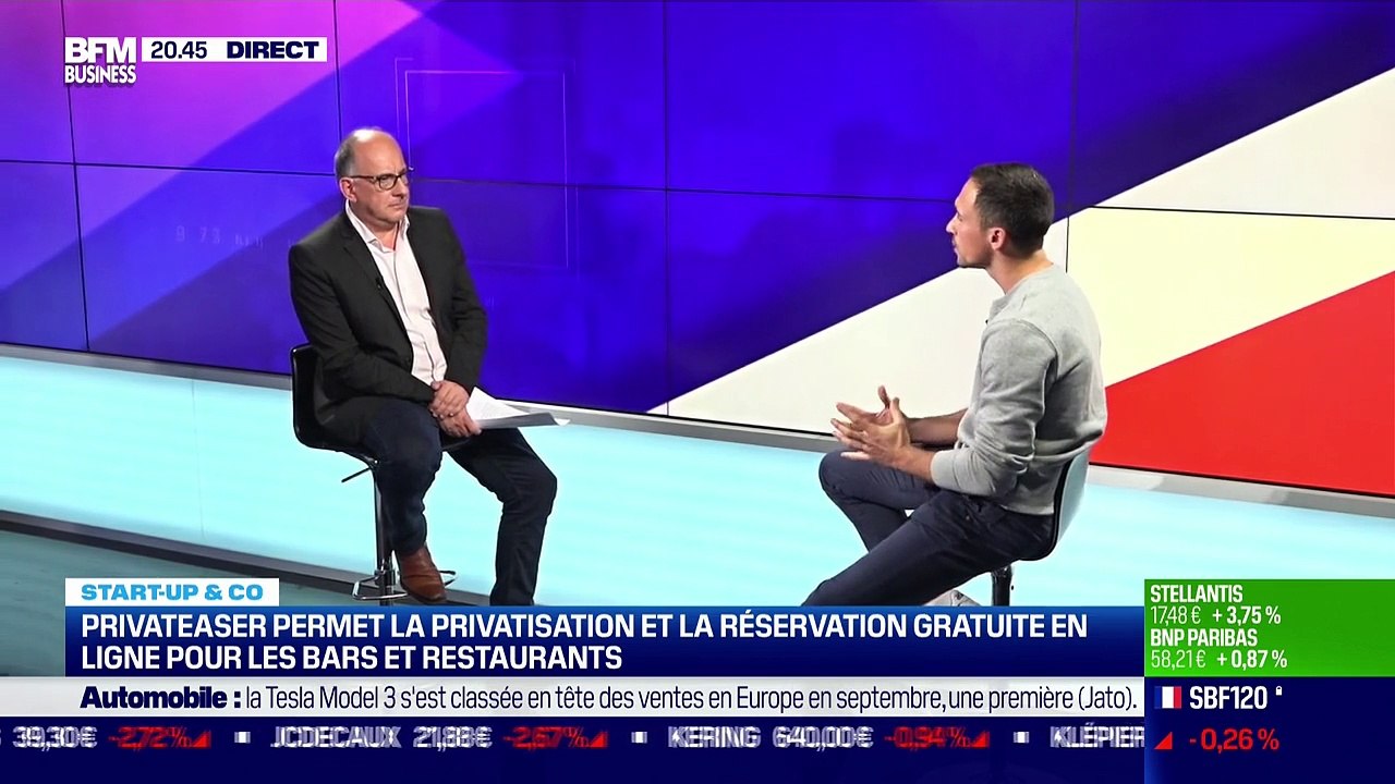 Start up & co : Privateaser permet la privatisation et la réservation gratuite en ligne pour les bars et restaurants - 25/10