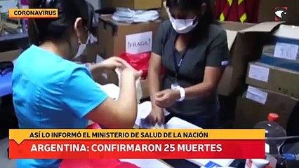 Argentina: confirmaron 25 muertes