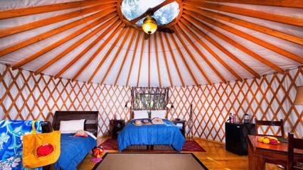 These California Yurts Come With Domed Skylights So You Can Stargaze From Your Bed