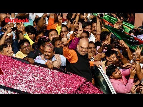 BJP President Amit Shah Arrives At Party Headquarters In Delhi