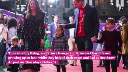 Prince George & Princess Charlotte Are So Grown Up Holding Their Own Bags At Airport