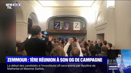 Éric Zemmour a retrouvé son équipe pour une première réunion à son QG de campagne