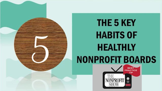 Healthy Board Habits for NGO's and Nonprofits - Best Practice
