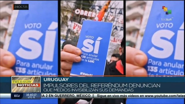 Uruguay: Lanzan campaña por referéndum para derogar Ley de Urgente Consideración del gobierno