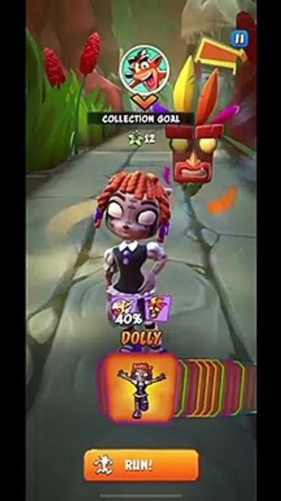 Dolly Coco Bandicoot Skin Gameplay - Crash Bandicoot: On The Run! (Tier 20 Bandicoot Pass Reward)