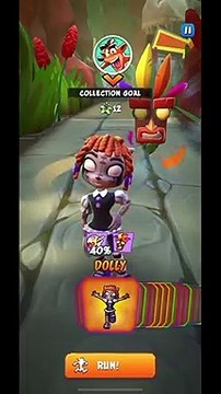 Dolly Coco Bandicoot Skin Gameplay - Crash Bandicoot: On The Run! (Tier 20 Bandicoot Pass Reward)