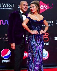 السعر الحقيقي لفستان زوجة محمد زيدان في مهرجان الجونة