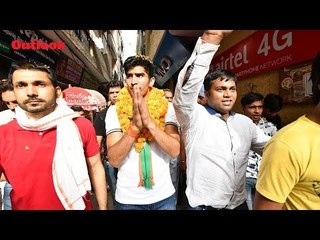 Boxer And Congress Candidate Vijender Singh Campaigns In South Delhi