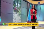 Madre de Dios: fuertes vientos causan daños a viviendas y embarcaciones