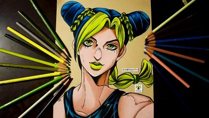 40 How do draw anime with prismacolor pencils [JOJO the Jolyne Cujoh]
