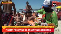 Ya hay reservas de argentinos en Brasil