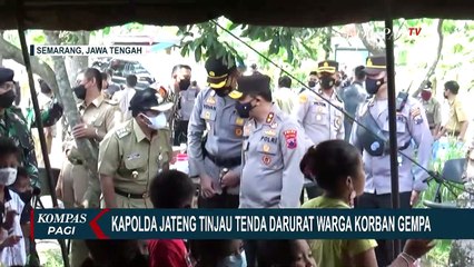 Kapolda Jateng Tinjau Tenda Darurat Korban Terdampak Gempa Swarm