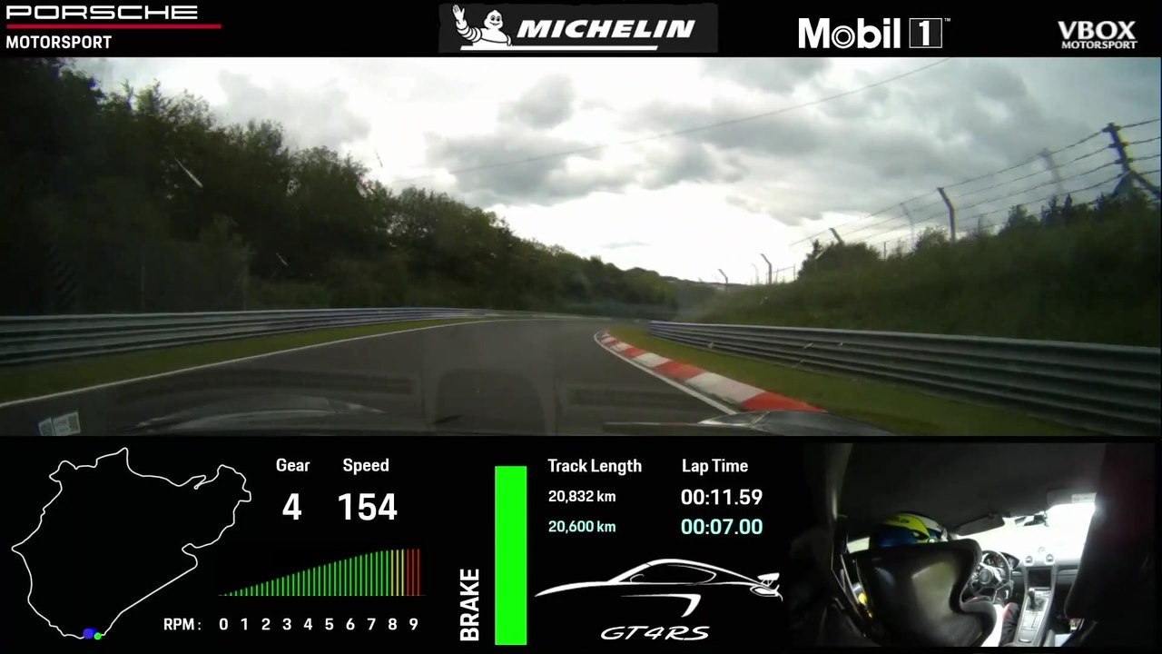 On-board-Clip - ein Prototyp des 718 Cayman GT4 RS auf der Nürburgring-Nordschleife
