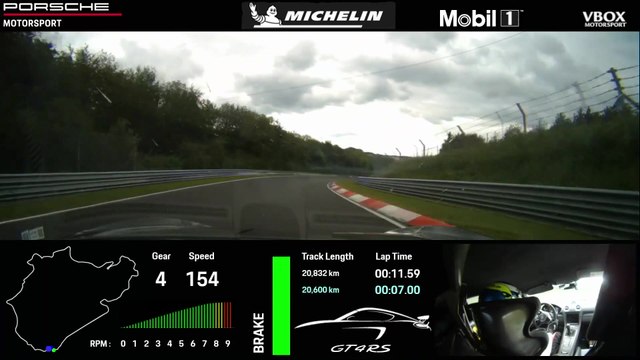 On-board-Clip - ein Prototyp des 718 Cayman GT4 RS auf der Nürburgring-Nordschleife