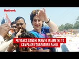 Priyanka Gandhi Arrives In Amethi To Campaign For Brother Rahul