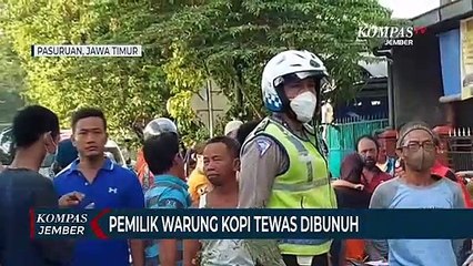 Penjual Kopi Tewas Dibunuh di Depan Warungnya