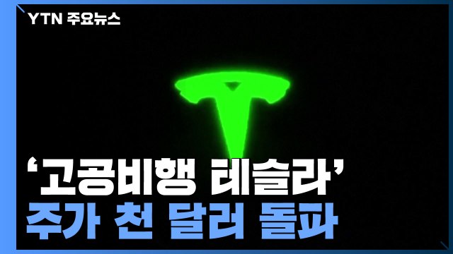 '고공비행 테슬라' 주가 사상 첫 1000달러 돌파...시총도 1조 달러 / YTN