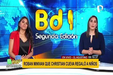 El Agustino: roban miniván donada por Christian Cueva y piden S/. 5,000 para devolverla