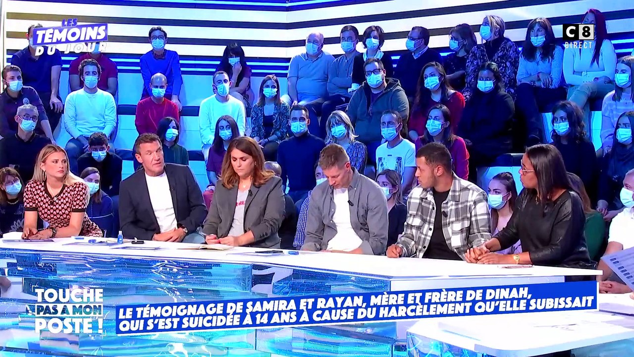 Cyril Hanouna fond en larmes en direct dans "Touche pas à mon poste" face au témoignage bouleversant du frère et de la mère de Dinah, l'adolescente victime de harcèlement scolaire qui s'est suicidée