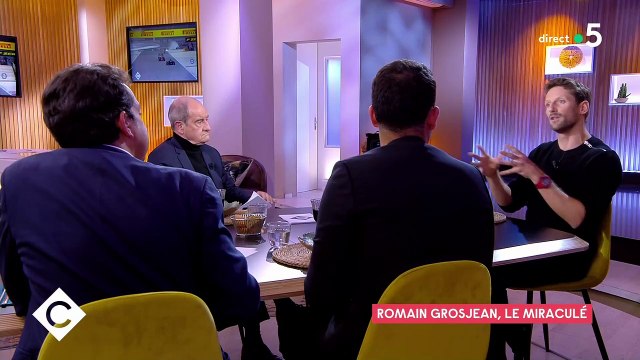 L'ancien pilote de Formule 1 Romain Grosjean revient dans C à vous sur son spectaculaire accident qui aurait pu lui coûter la vie: Je vois la mort qui arrive face à moi