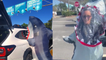 ''JAW-kward shark attack at the airport' Woman enters airport in a shark costume'