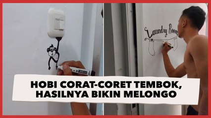 Istri Heran Suami Hobi Corat-coret Tembok, Hasil Gambaran Bikin Melongo